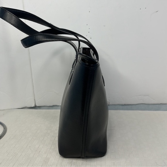 RALPH LAUREN Bag Calderwood Black Epi Leather Medium - Picture 2 of 11